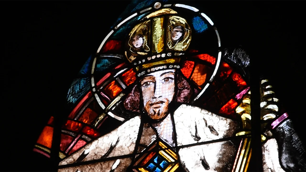 Vitrail du Christ-Roi, église Saint-Martin de Lutry, Alexandre Cingria