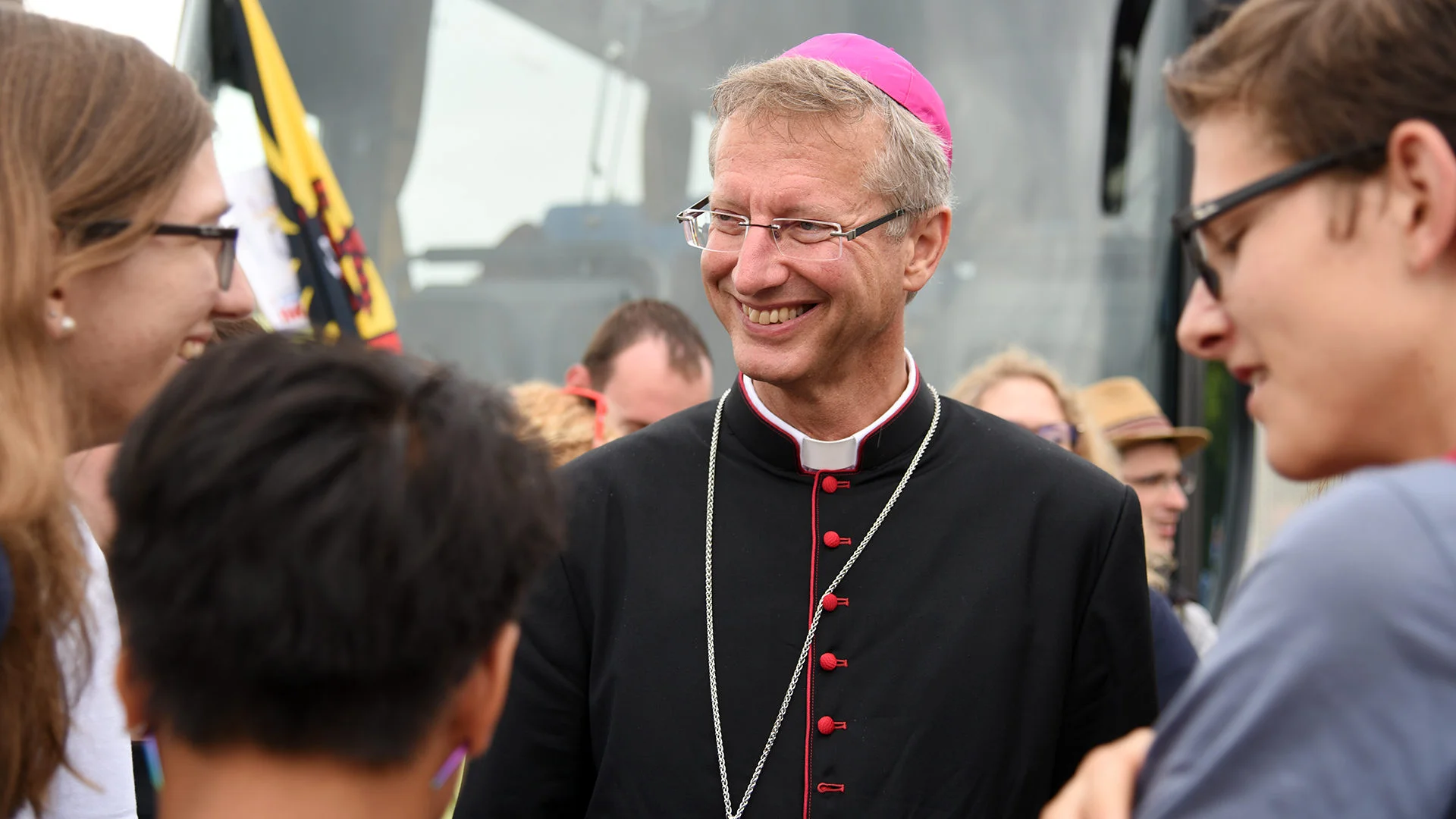 Pour l'&eacute;v&ecirc;que des jeunes, les JMJ sont un &eacute;l&eacute;ment central de la pastorale jeunesse (Photo: Pierre Pistoletti)