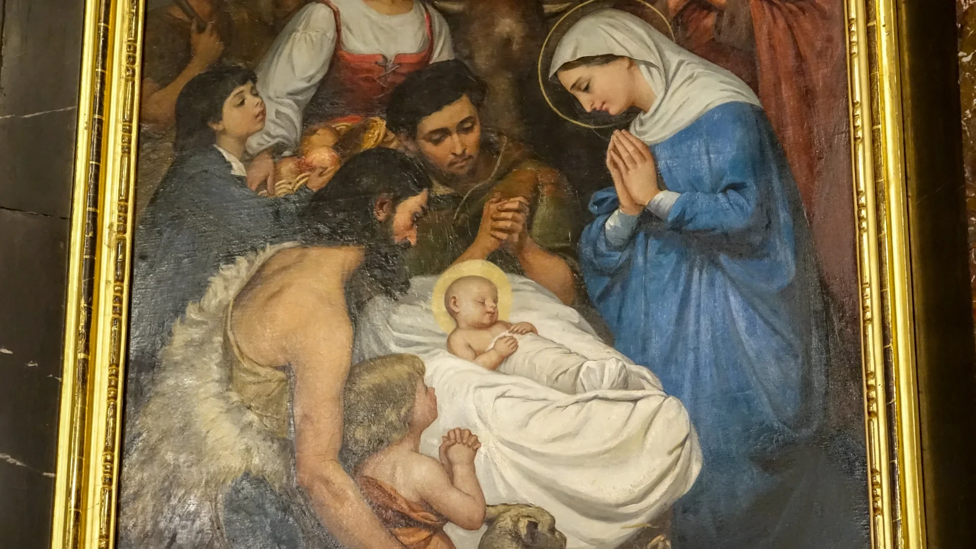 La nativité, retable de l'église de Bulle