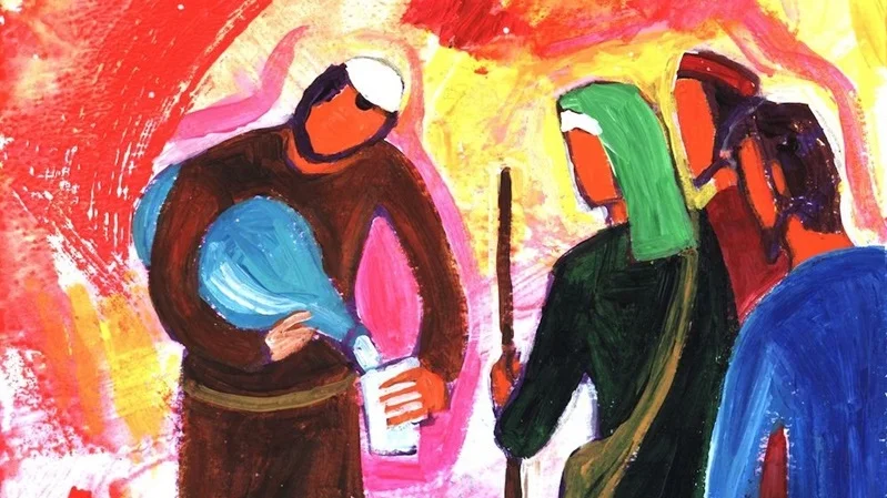 Celui qui vous donnera un verre d’eau au nom de votre appartenance au Christ/Photo:evangile-et-peinture.org