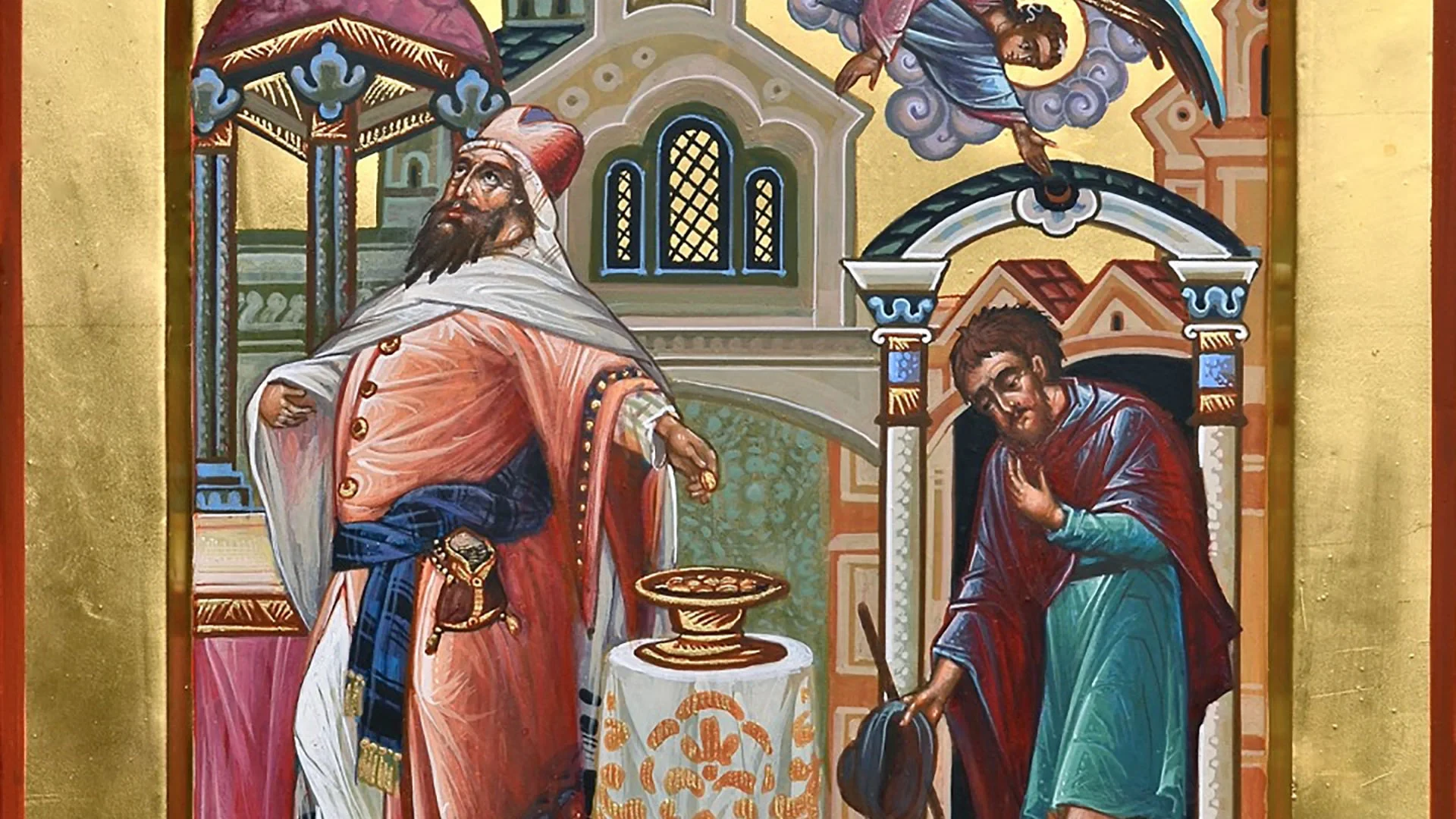 “Le publicain, lui, se tenait à distance et n’osait même pas lever les yeux vers le ciel.“