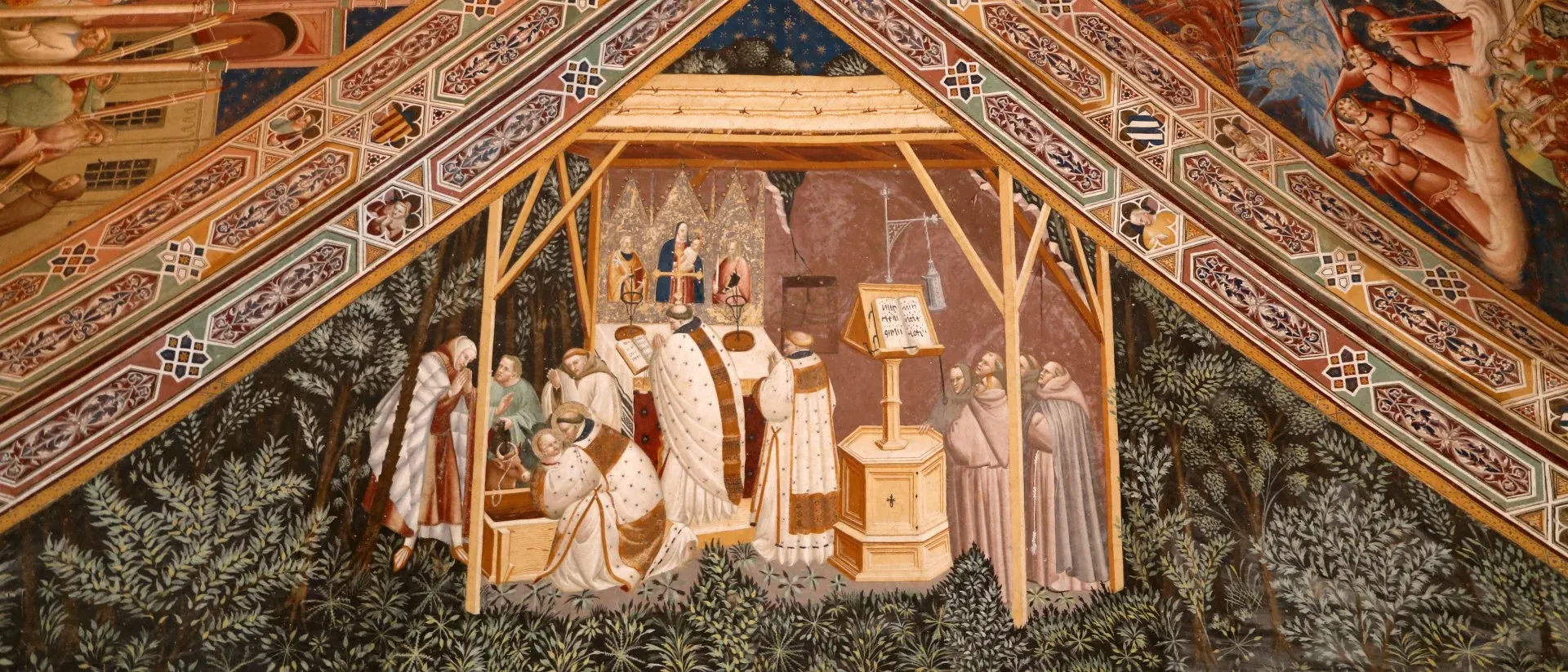 Crèche de Greccio, par le peintre Antonio Vite, vers 1390-1400