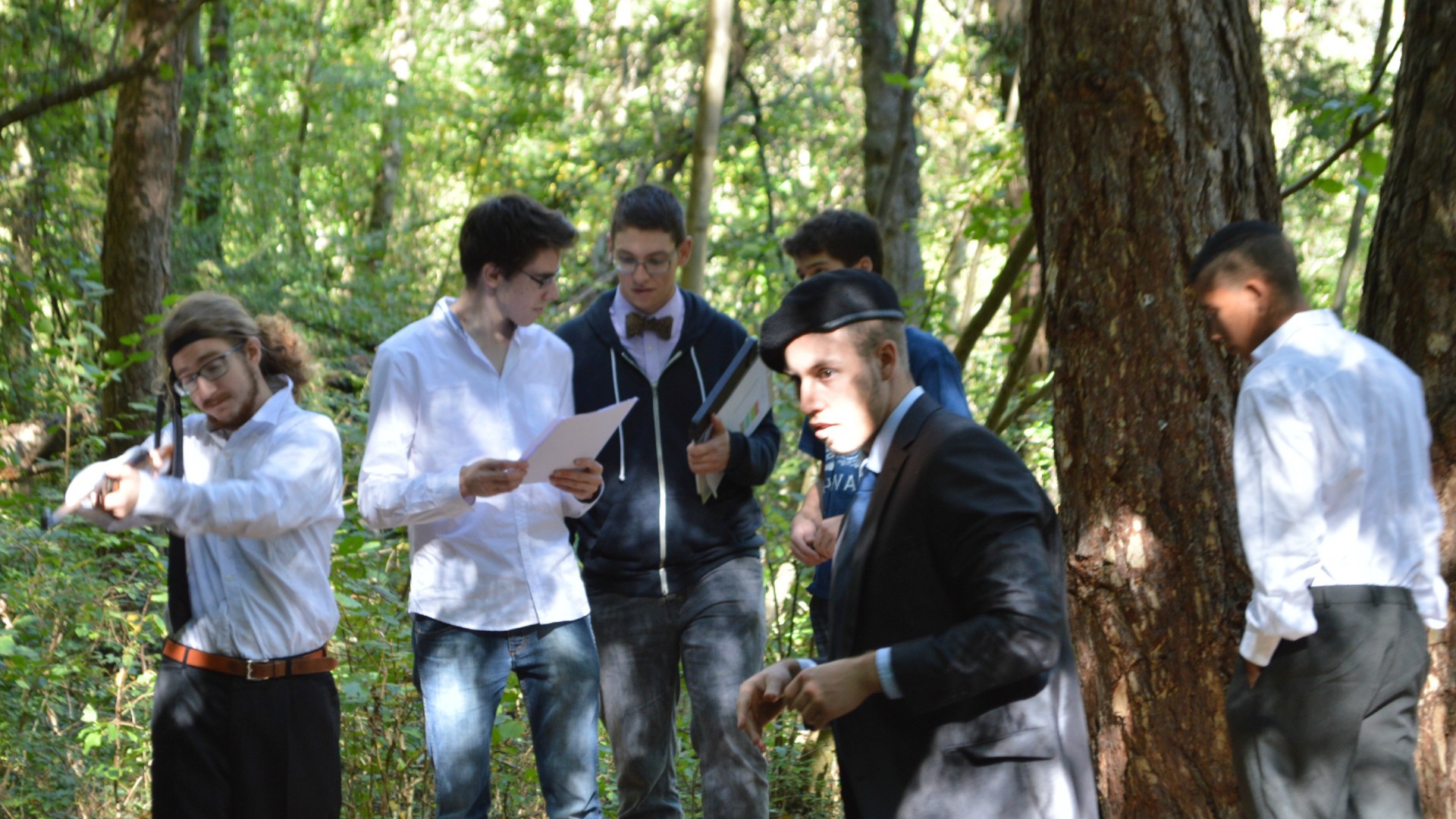 L'équipe de tournage de "L'Elite", lauréate du concours (Photo:Abbaye de St-Maurice)