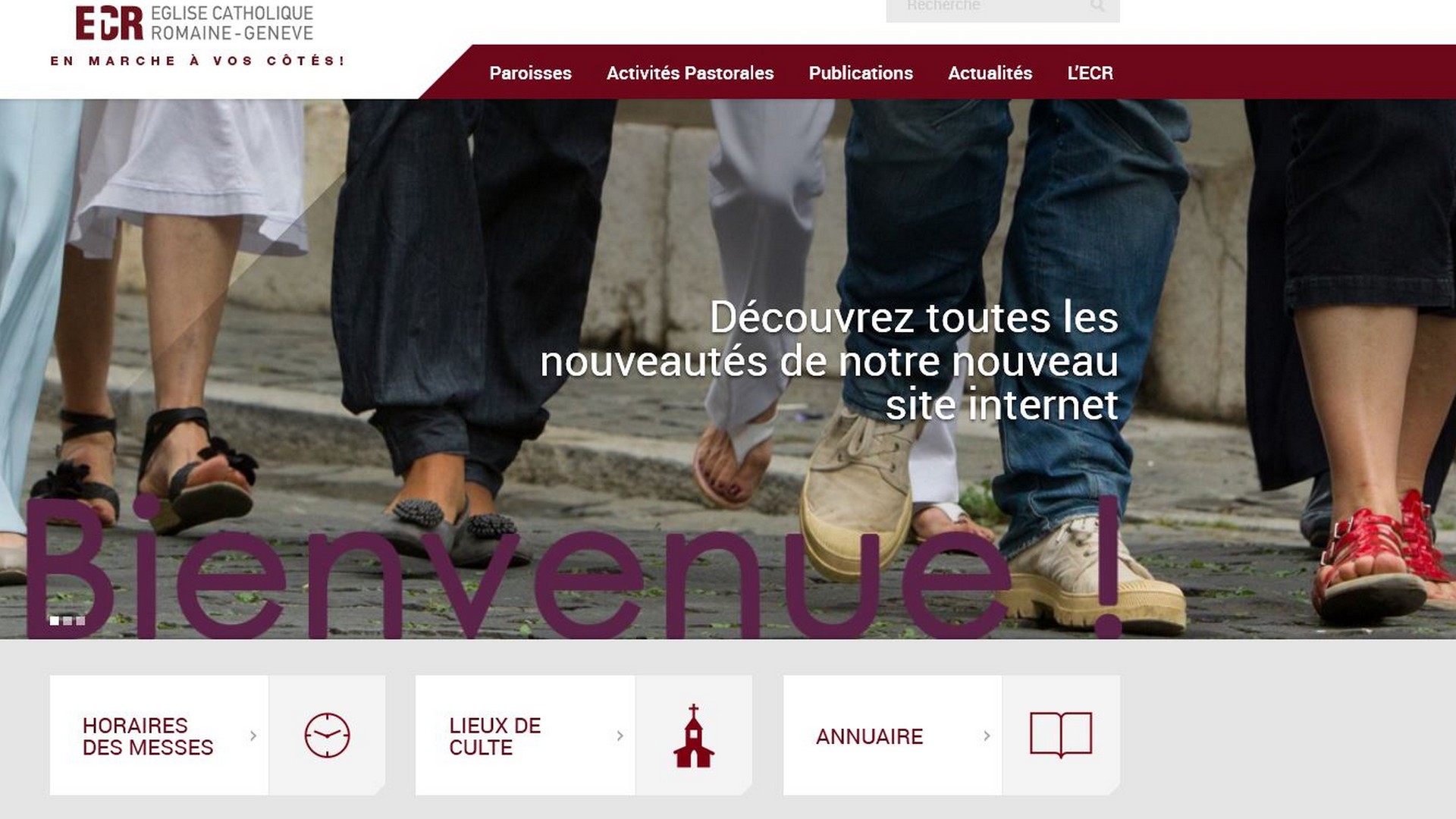 Le nouveau site internet de l'Eglise catholique romaine-Genève 