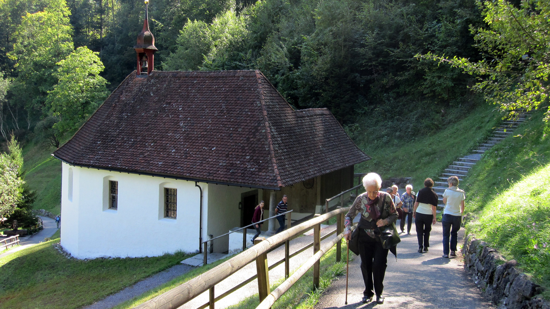 Les fidèles du diocèse de Sion en pèlerinage au Ranft (Photo: Véronique Denis)