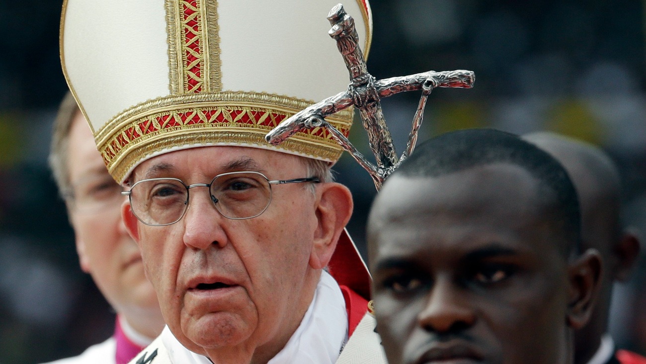 Le pape François au sanctuaire de Namugongo, en Ouganda (Photo:AP Andrew Medichini/Keystone)