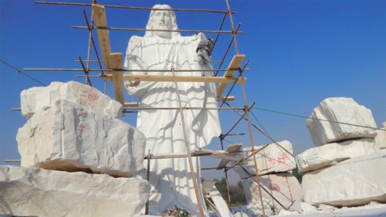 La plus grande statue du Christ en Afrique mesure 8 mètres 50 (Photo: Twitter)