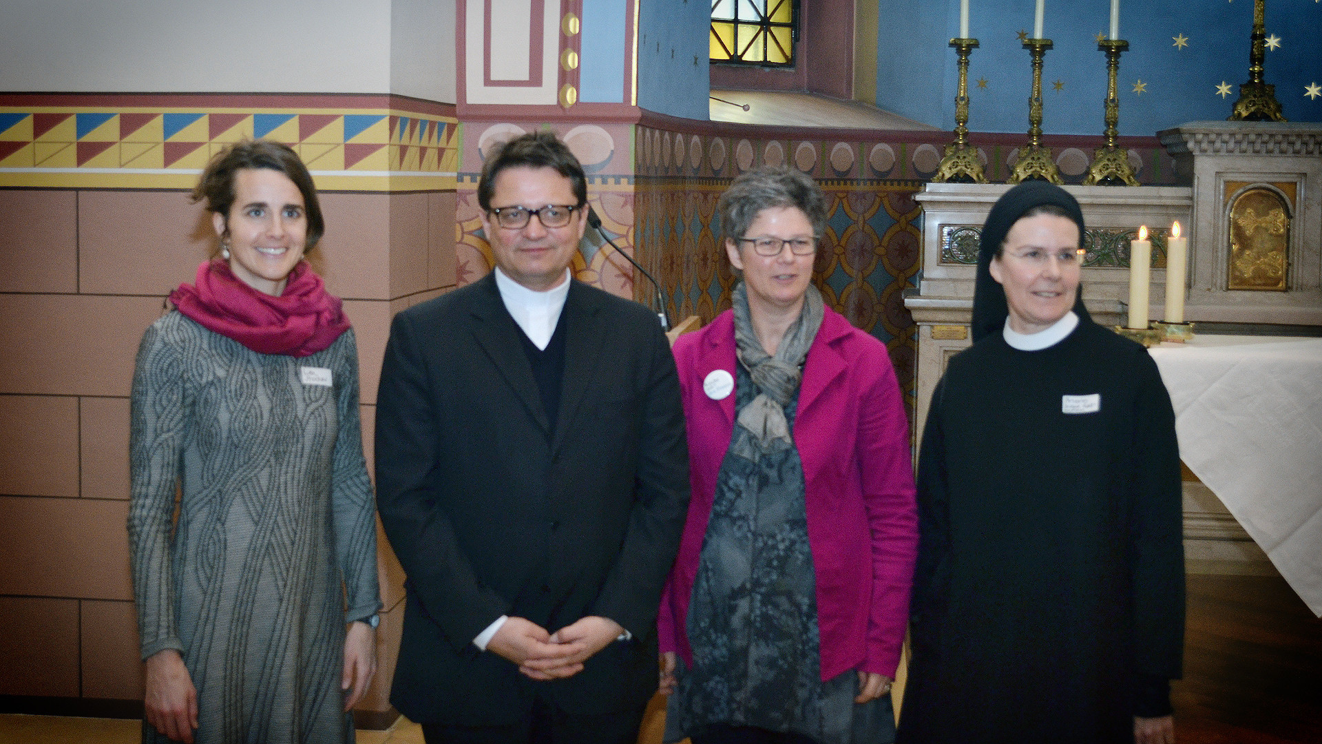 Lea Stocker, Felix Gmür, Hildegard Aepli et Irene Gassmann (Photo: Sylvia Stam)