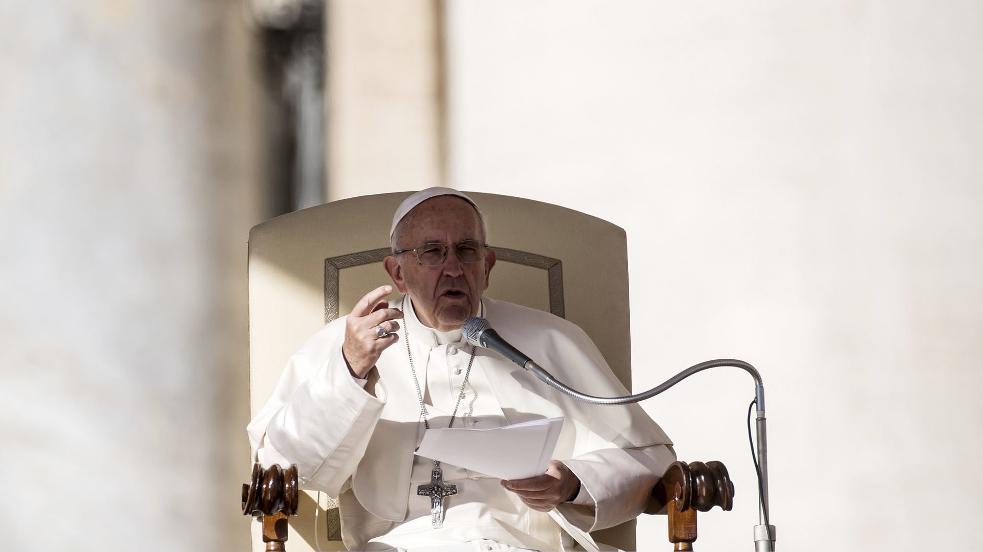 La désinformation est "le plus grand dommage" causé par les médias", lance le pape François. (Photo: Flickr/Mazur/catholicnews.org.uk/CC BY-NC-SA 2.0)