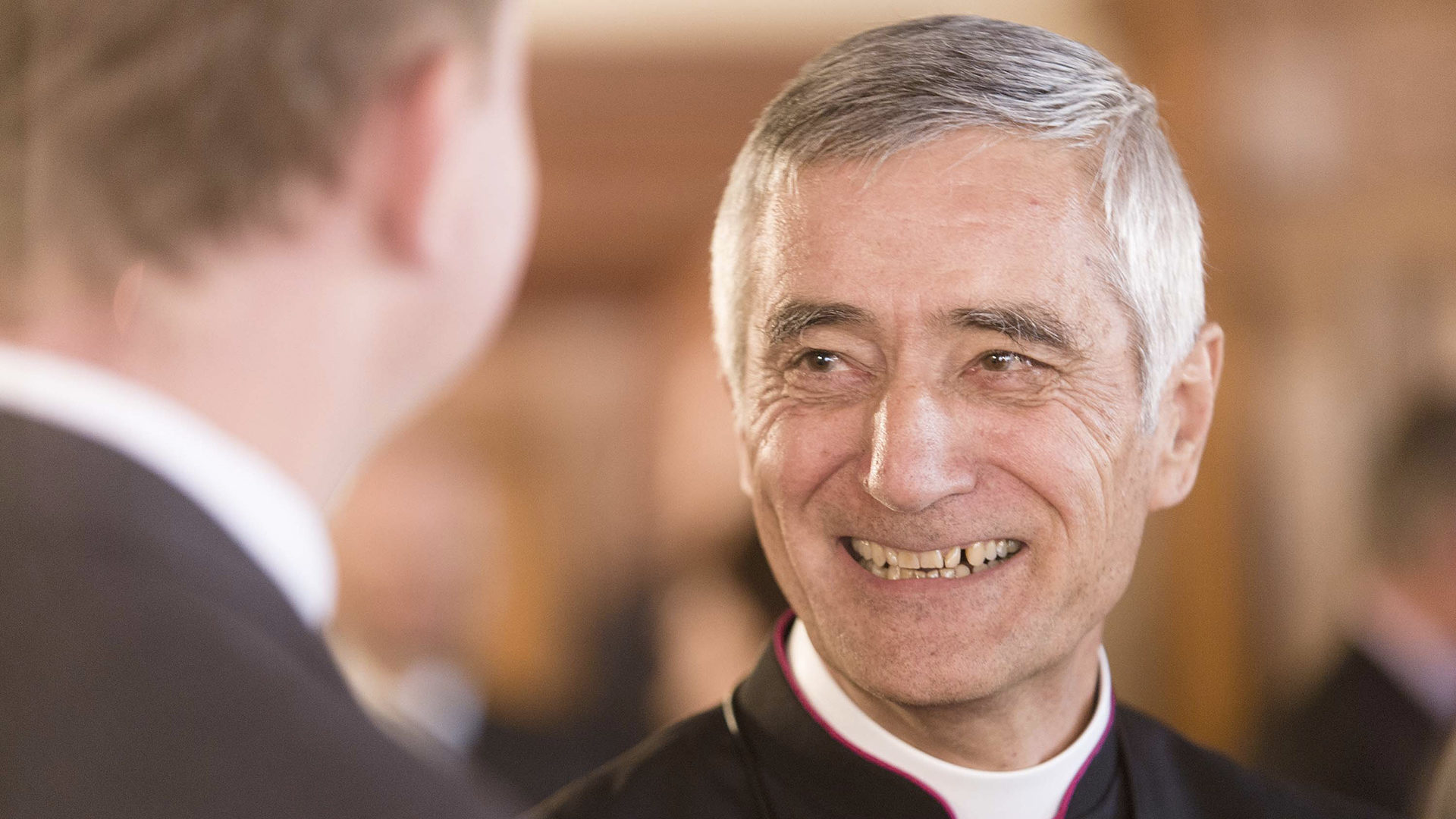 Mgr Lovey, lors des voeux du Conseil d'Etat, l'an passé (Photo: Canton du Valais) 