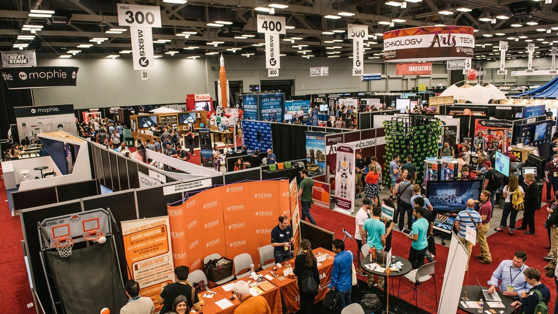 Une des halles d'exposition du Festival "South by Southwest" d'Austin, aux Etats-Unis (photo.sxsw.com)