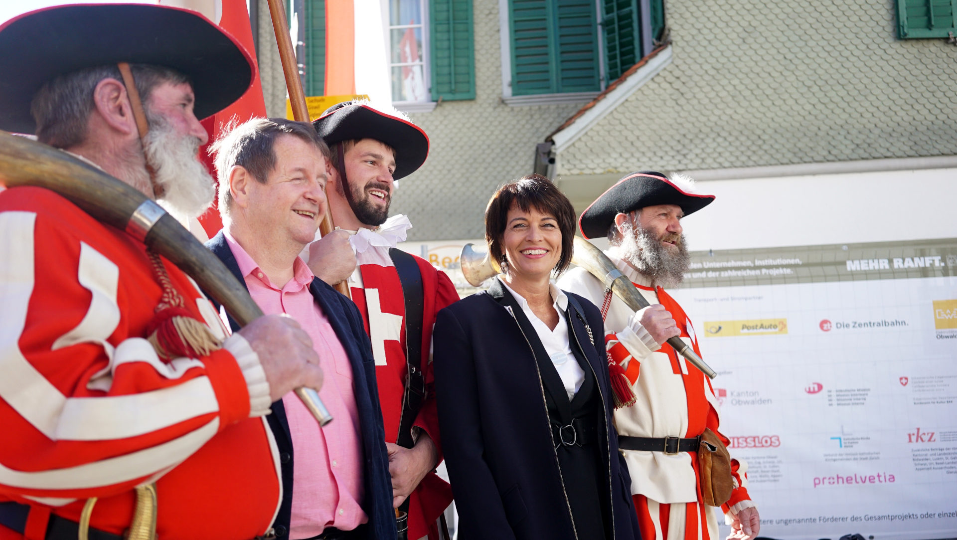 La présidente de la Confédération Doris Leuthard a souligné l'héritage de Nicolas de Flüe (Photo:Vera Rüttimann)