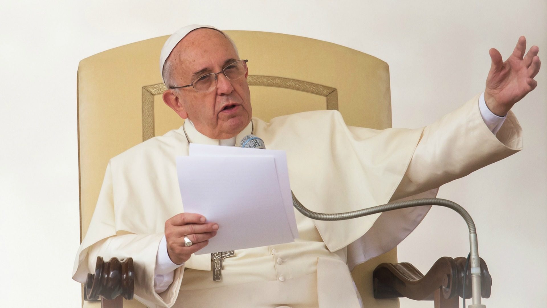 Durant la rencontre, le pape a invité les jeunes à prier la Vierge Marie. (Photo: Flickr/Mazur/catholicnews.org.uk/CC BY-NC-SA 2.0)