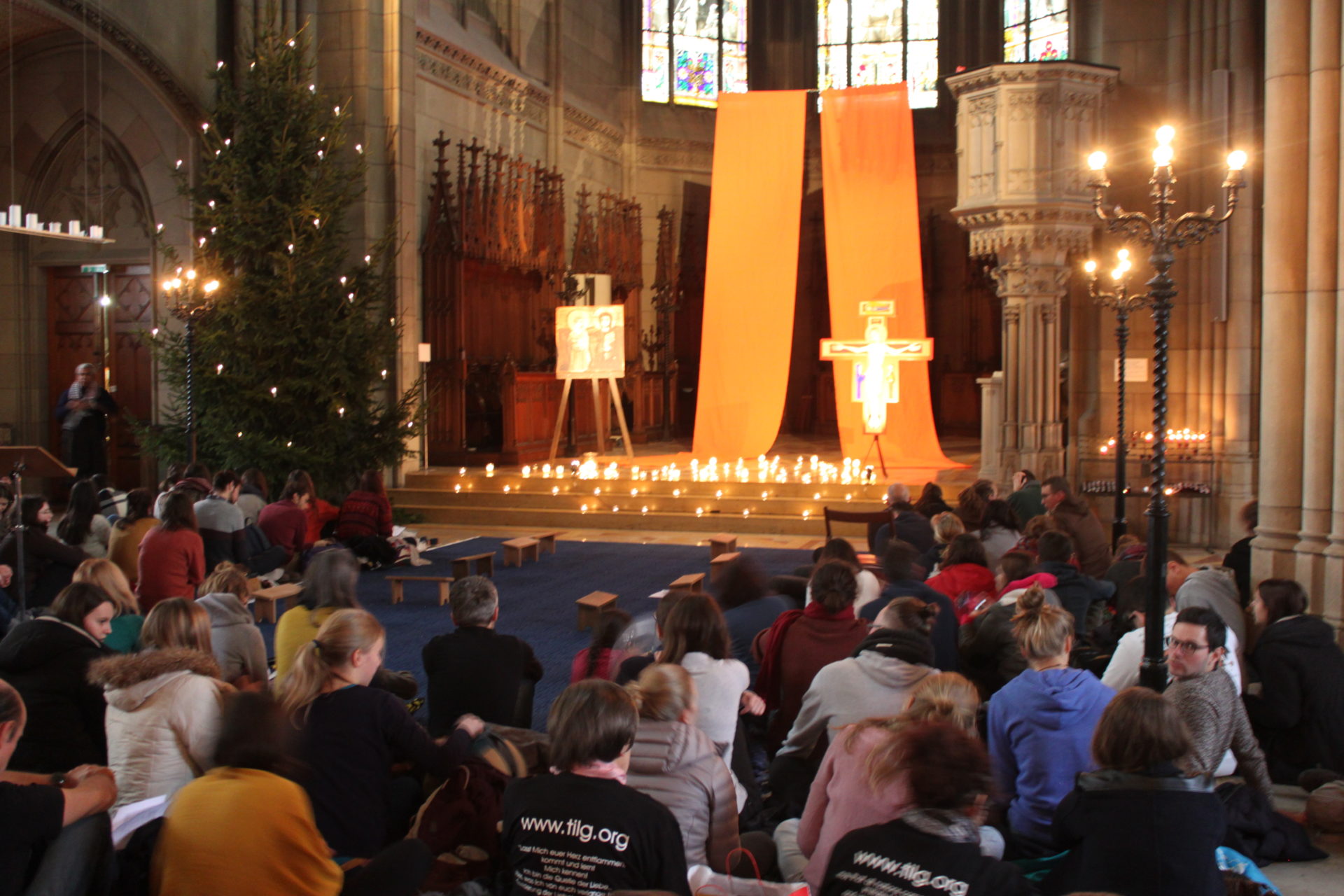 Prière de midi à l'Elisabethenkirche à Bâle, le 29 décembre 2017 ¦ © Bernard Litzler