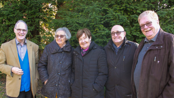 Le comité du CCRT-Solidaire en 2018, de g. à dr.: A. Kolly, F. Eisenring, M. Duc, J.F. Journod, J.-J. Martin (manque J-Cl. Boillat) | © Bernard Litzler 