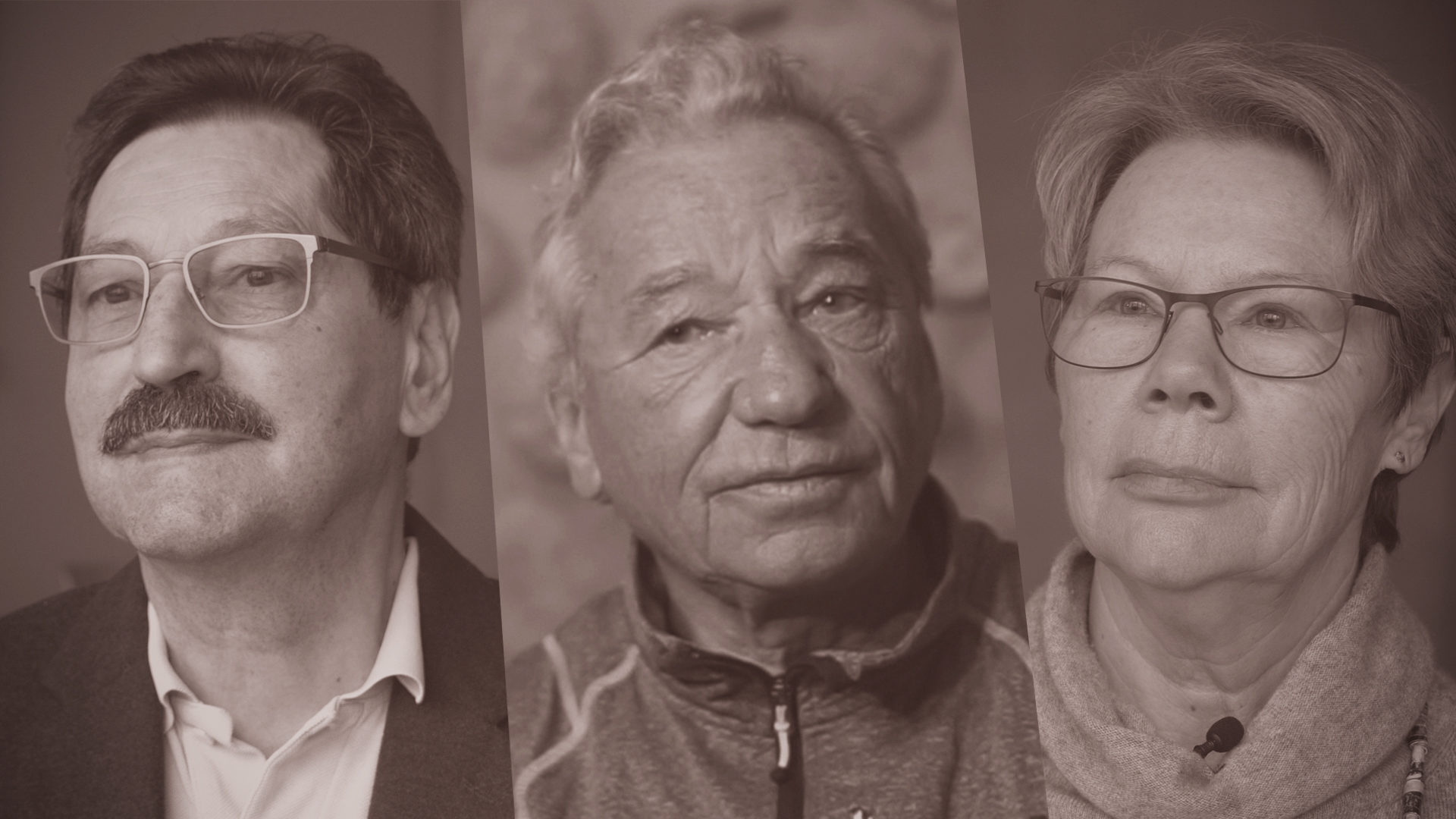 Jacques Nuoffer, Gérard Falcioni et Marie-Jo Aeby ont tous trois été abusés par des prêtres en Suisse romande. Ils témoignent de l’envergure de la souffrance subie | © Pierre Pistoletti