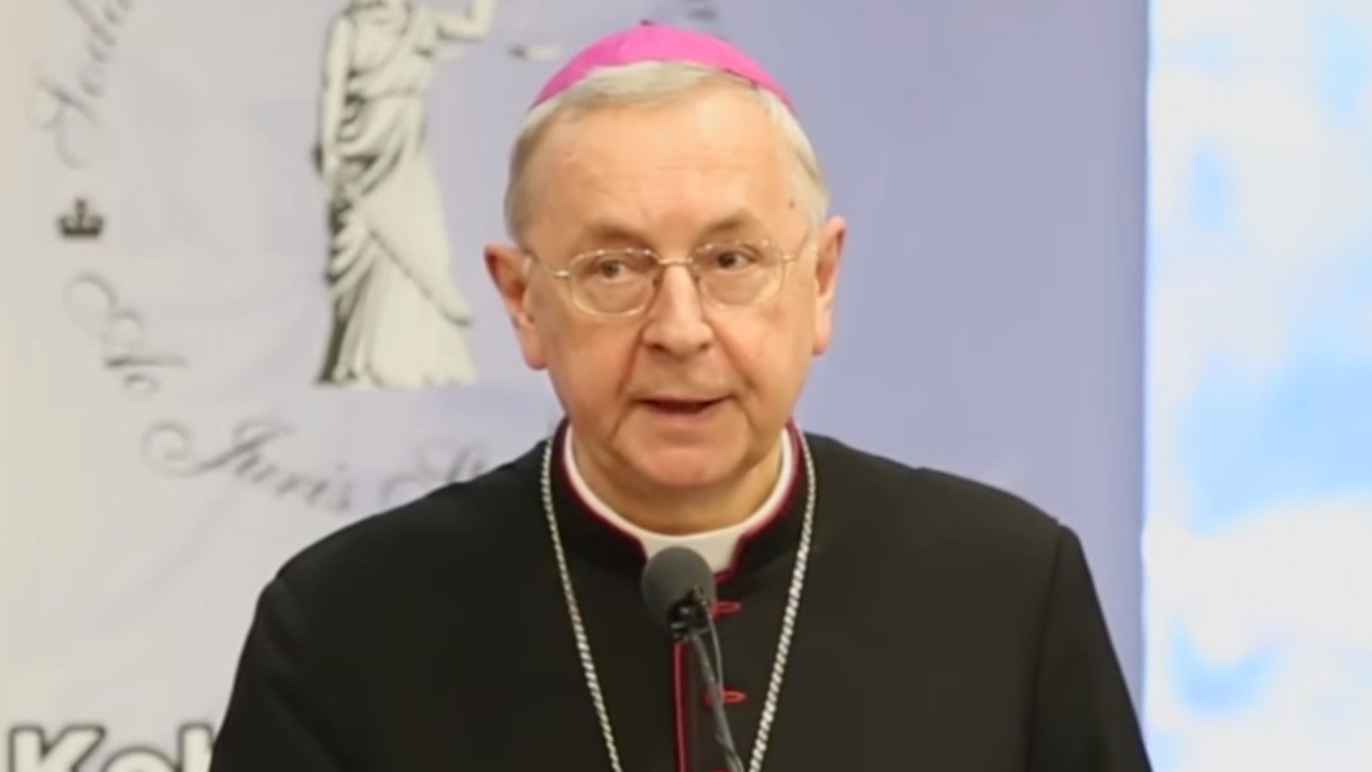 Mgr Stanislaw Gadecki a présenté le rapport sur la pédophilie (Photo:YouTube)