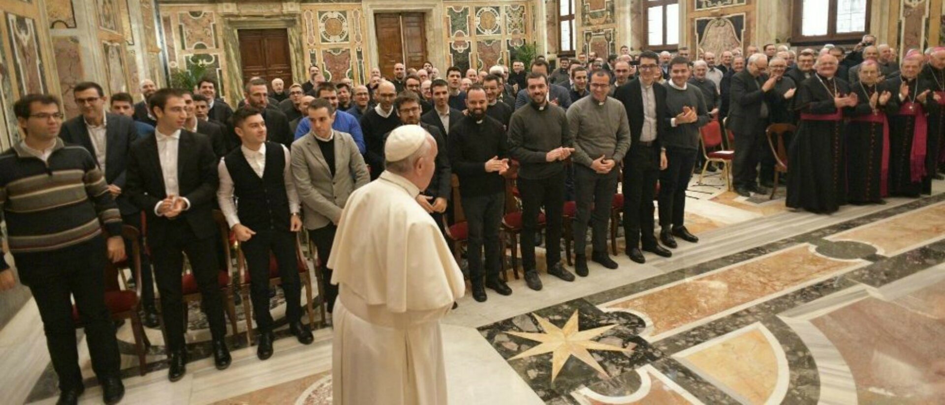 Le pape François a reçu le 9 décembre 2019 les membres de la fondation 'A Chance in Life' | © Vatican Media