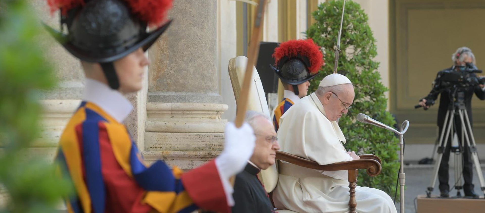 Le pape a porté son attention sur trois ennemis de la prière: la distraction, la sécheresse et l’acédie | © Vatican News