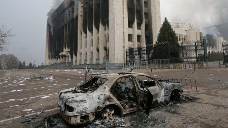 Kazakhstan Après les émeutes dans l'ancienne capitale Almaty  © Vatican Media