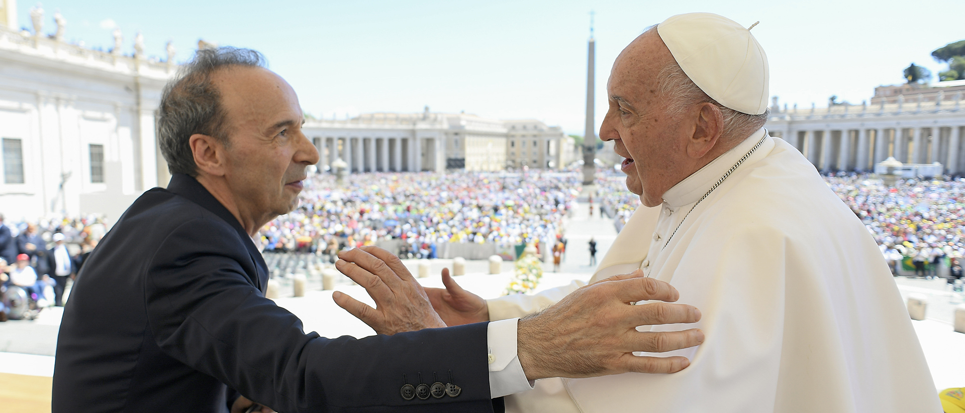 Lors de la Journée des enfants, Roberto Benigni a demandé aux enfants: "Qui veut être pape?" | © Vatican Media