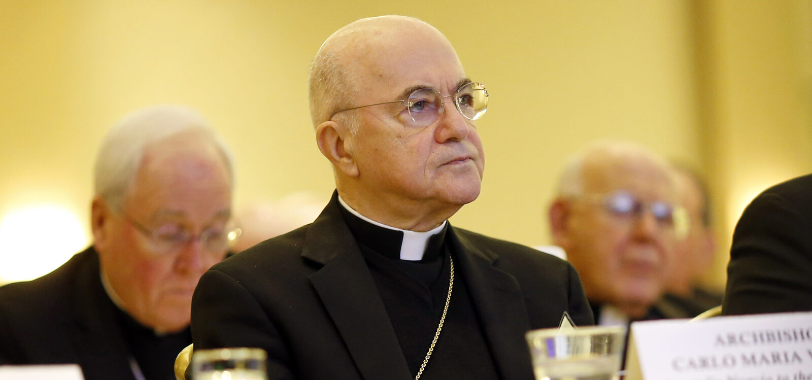 Mgr Carlo Maria Vigano, ancien nonce aux États-Unis, a été convoqué au Vatican pour "schisme" | © AP Photo/Patrick Semansky, File/Keystone
