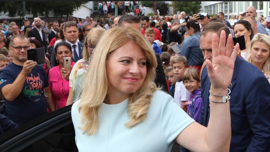 Zuzana Caputova est la présidente de la Slovaquie | capture d'écran Twitter 