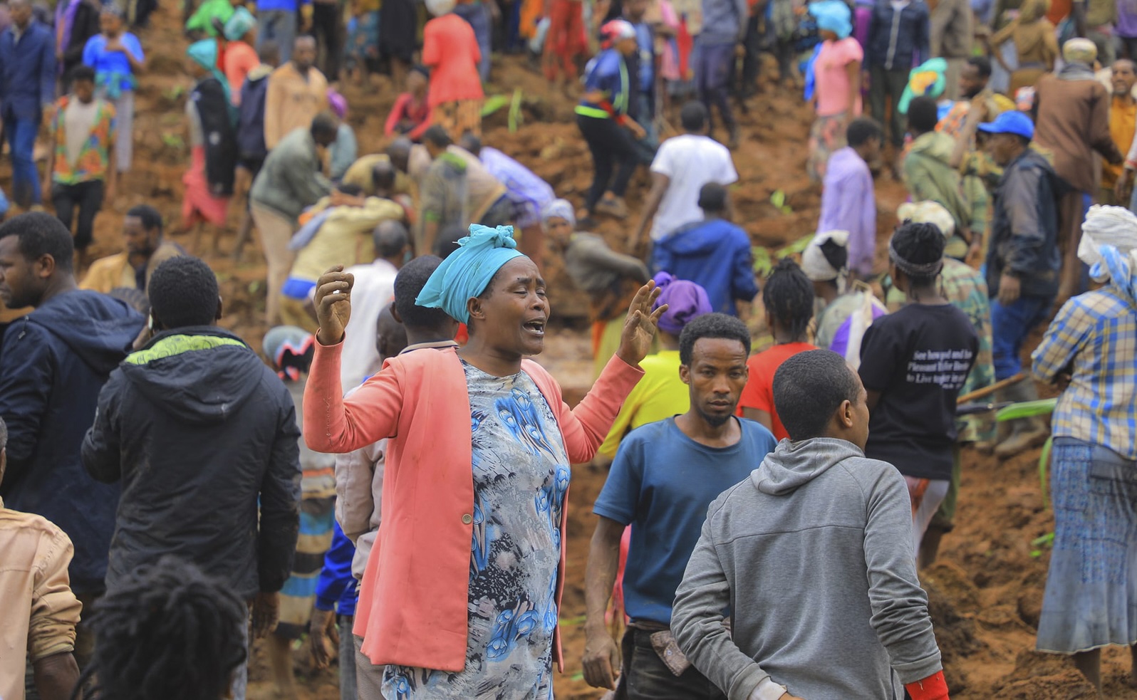 Un glissement de terrain a provoqué la mort de plusieurs centaines de personnes en Éthiopie, dans la zone de Gofa, le 22 juillet 2024 | © Keystone/Gofa Zone Government Communication Affairs Department via AP