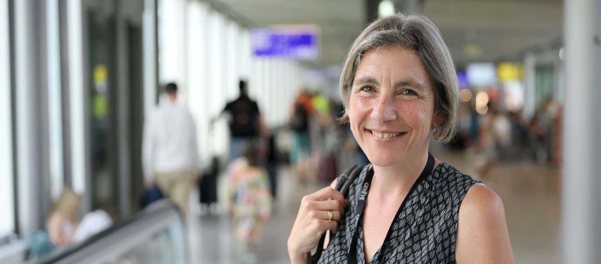 Virginie Hours travaille avec des aumônières protestantes à l'AGORA dont dépend l'aumônerie de l'aéroport de Genève | © Bernard Hallet