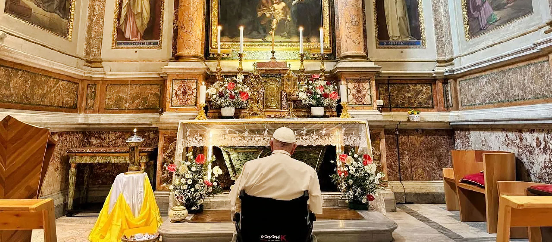 Lors de ses séjours romains, le cardinal Bergoglio se rendait régulièrement dans cette église pour prier | © Vatican Media