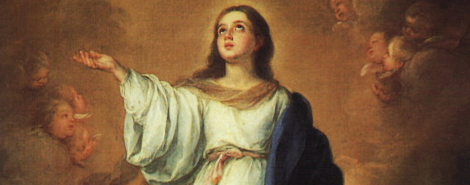 Détail de L'Assomption de la Vierge de Murillo (1670) au Musée de l'Hermitage de St-Petersbourg | domaine Public 