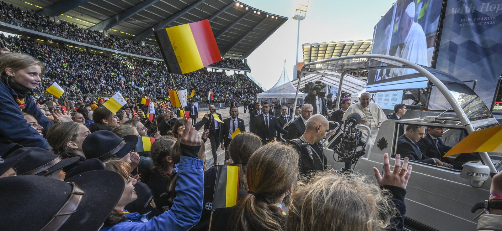 Le pape François a visité la Belgique du 26 au 29 septembre 2024 | ©  EPA/CIRO FUSCO/Keystone