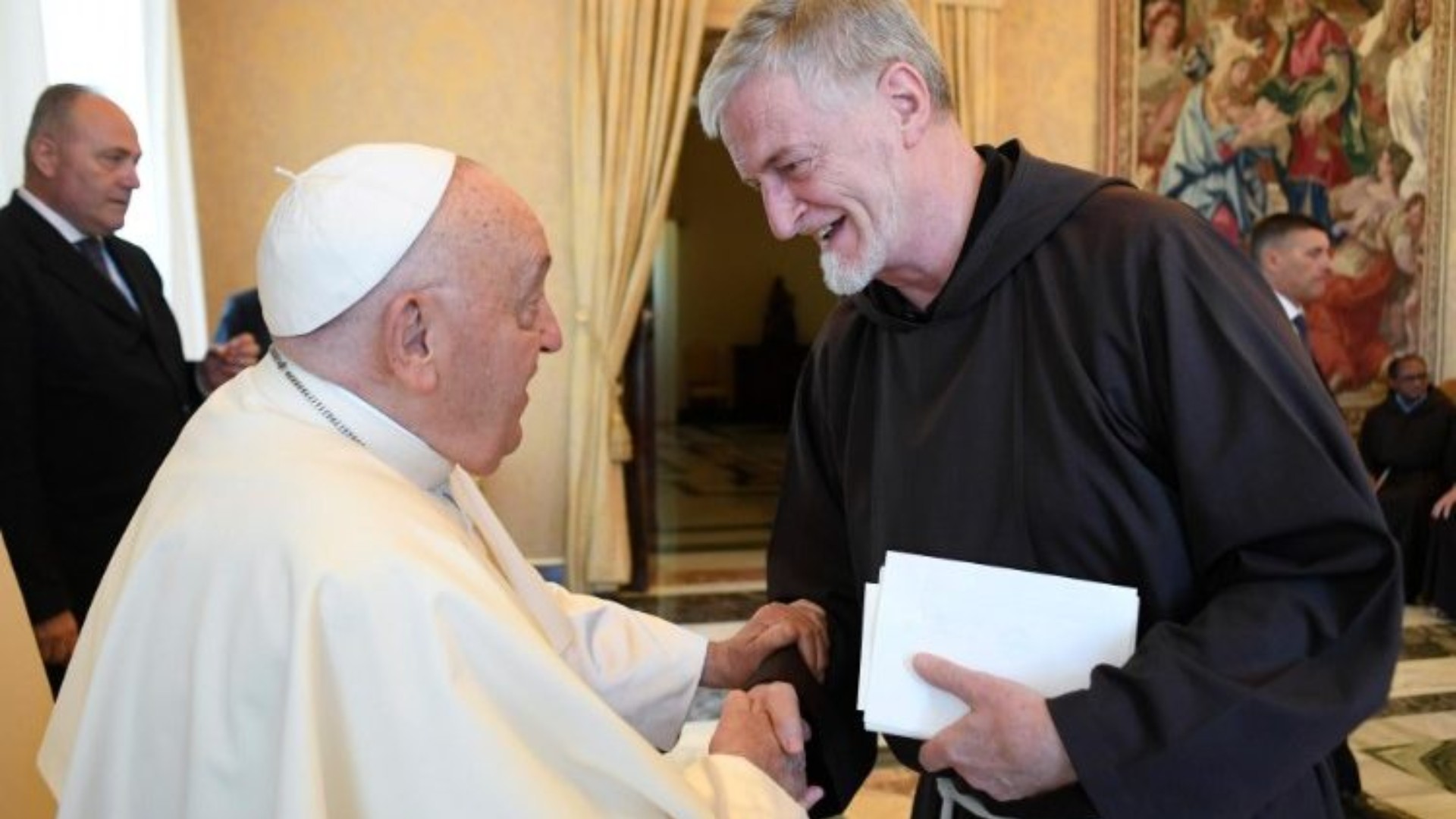 Le pape François reçoit les membres du chapitre général des frères capucins, le 31 août | © Vatican Media