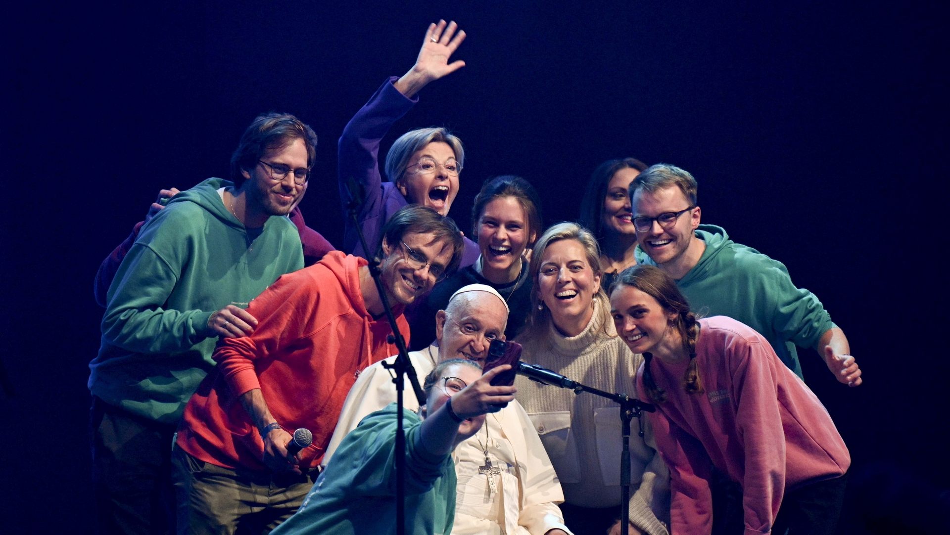 Le pape François rencontre les jeunes à Bruxelles |  © Vatican Media 