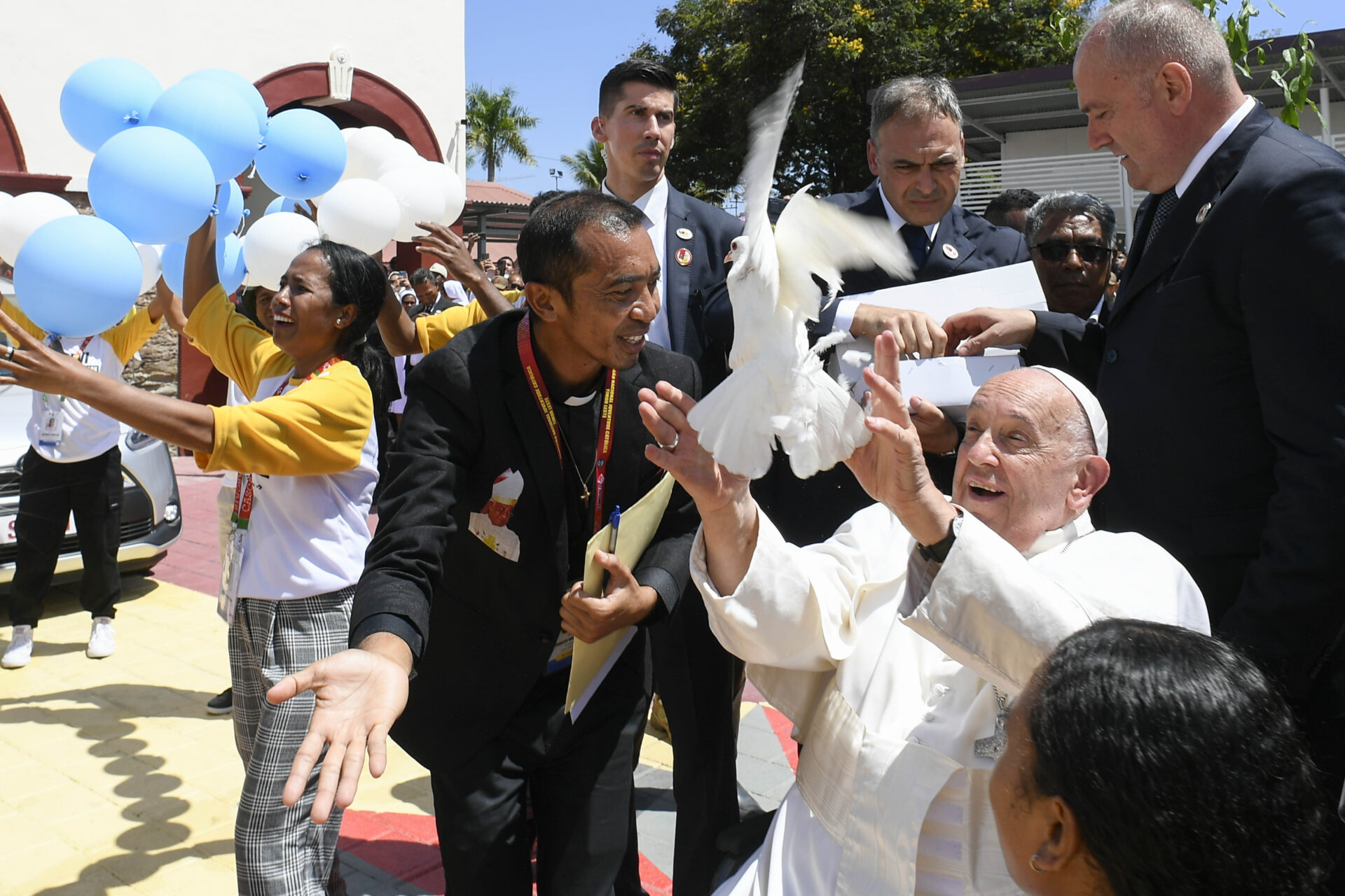 Le pape à la rencontre des jeunes timorais, à Dili, 11 septembre 2024 | © Vatican Media