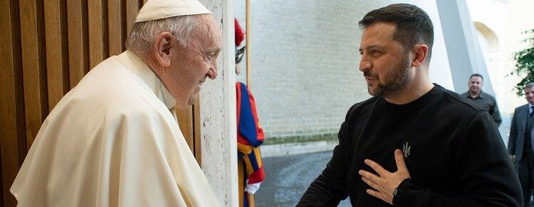 Le pape François et le président ukrainien Volodymyr Zelensky se sont déjà rencontrés à deux reprises | photo: le 13 mai 2023 au Vatican © Vatican Media