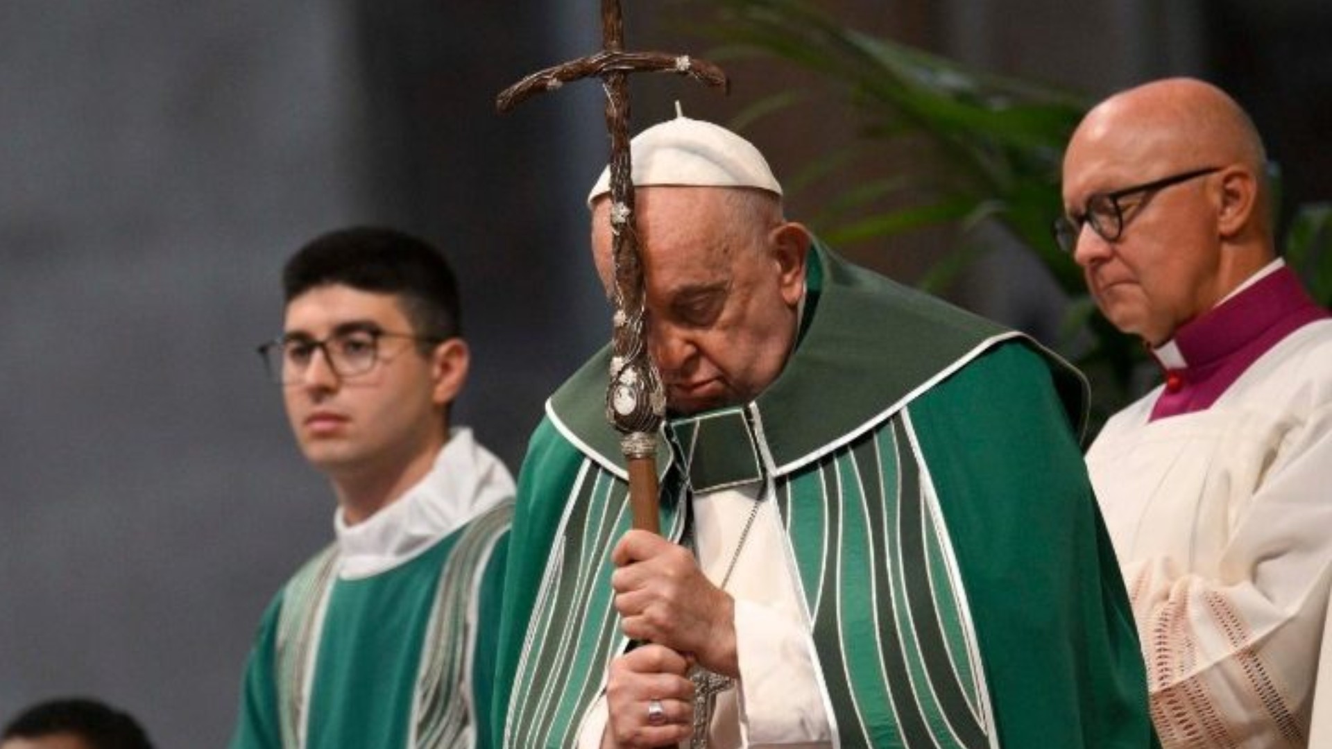 Le pape François lors de la messe de clôture du Synode dans la basilique St Pierre, le 27 octobre 2024  | ©  Vatican Media