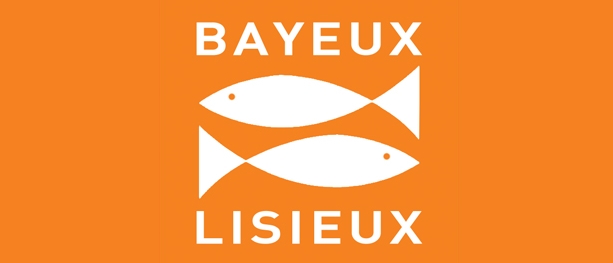 Le logo du diocèse de Bayeux et Lisieux dans le nord de la France 