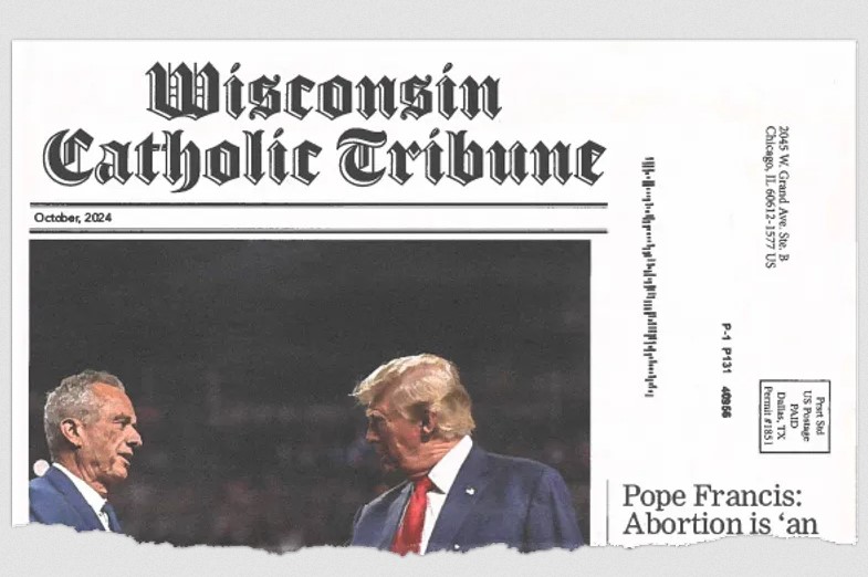 La 'Catholic Tribune' imite un journal catholique pour soutenir Donald Trump | DR