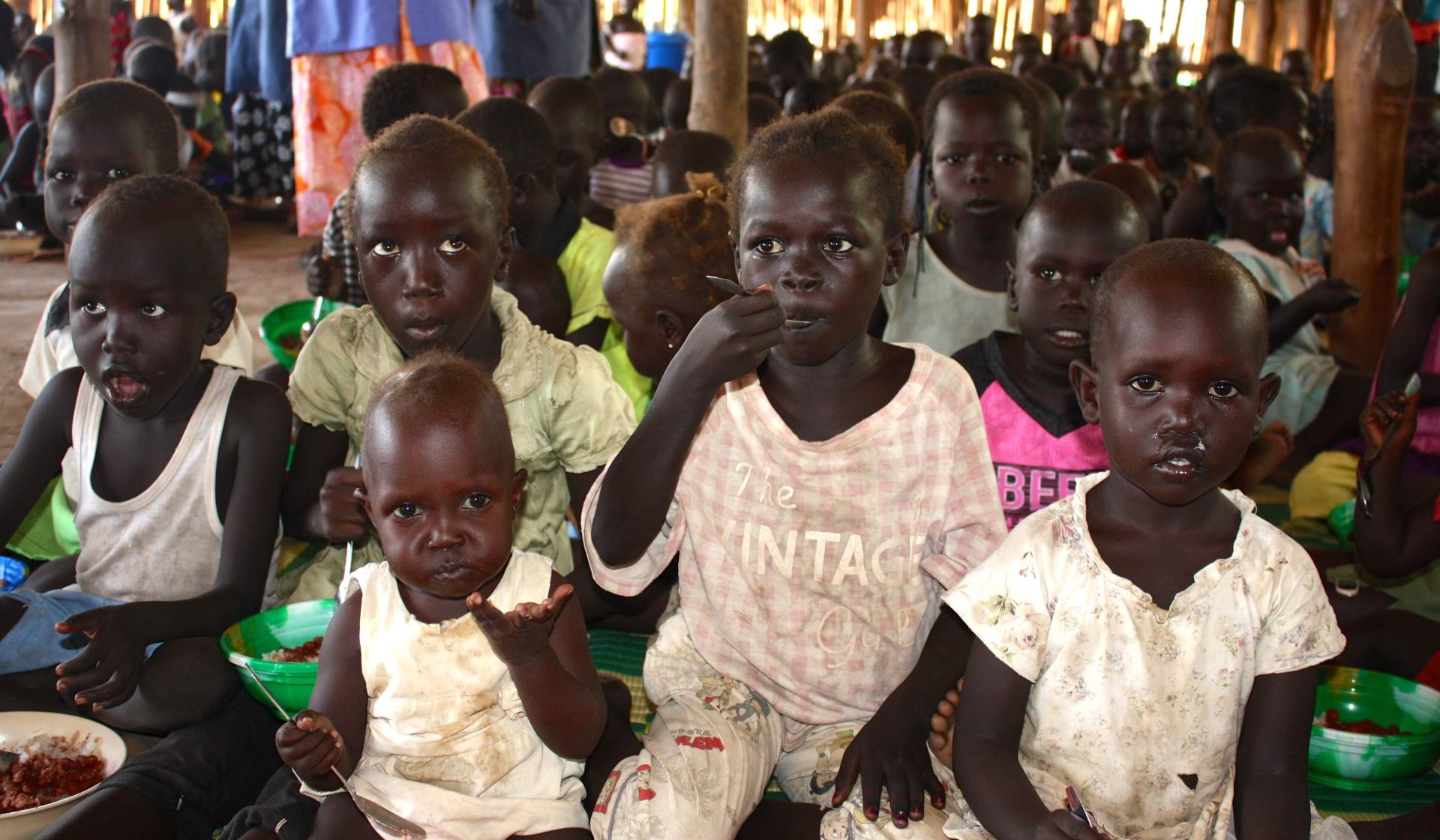 Soudan du Sud, programme d'alimentation d'enfants soutenu par ASASE | © Lucienne Bittar