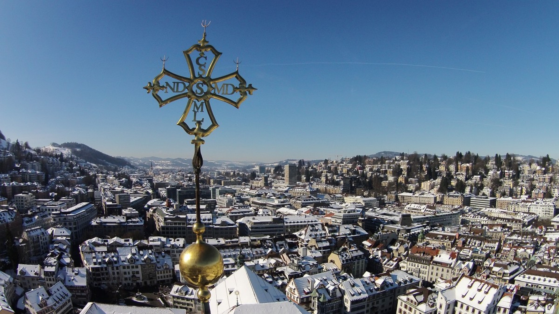 La ville de St-Gall du sommet de la cathédrale | © pxhere CC0