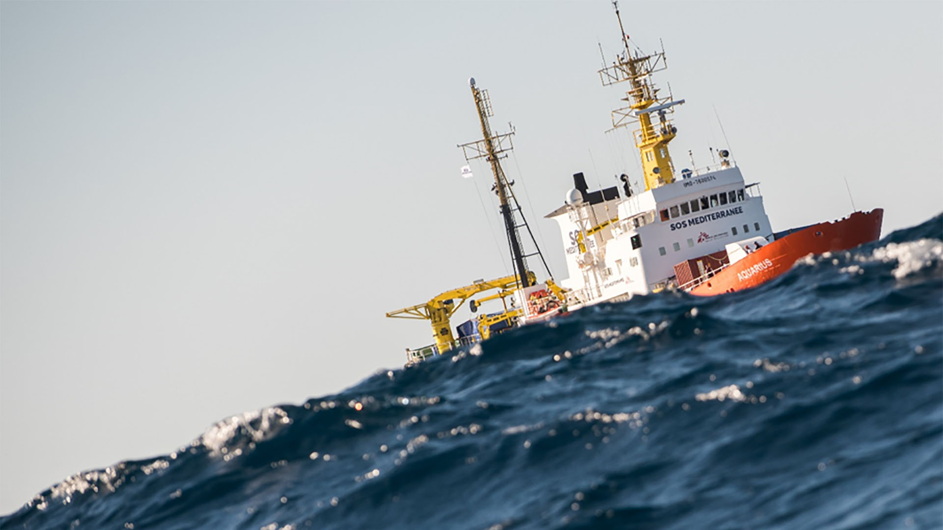 L'Aquarius, bateau humanitaire affrété par l'association SOS Méditerranée | © Laurin Schmid / SOS MEDITERRANEE