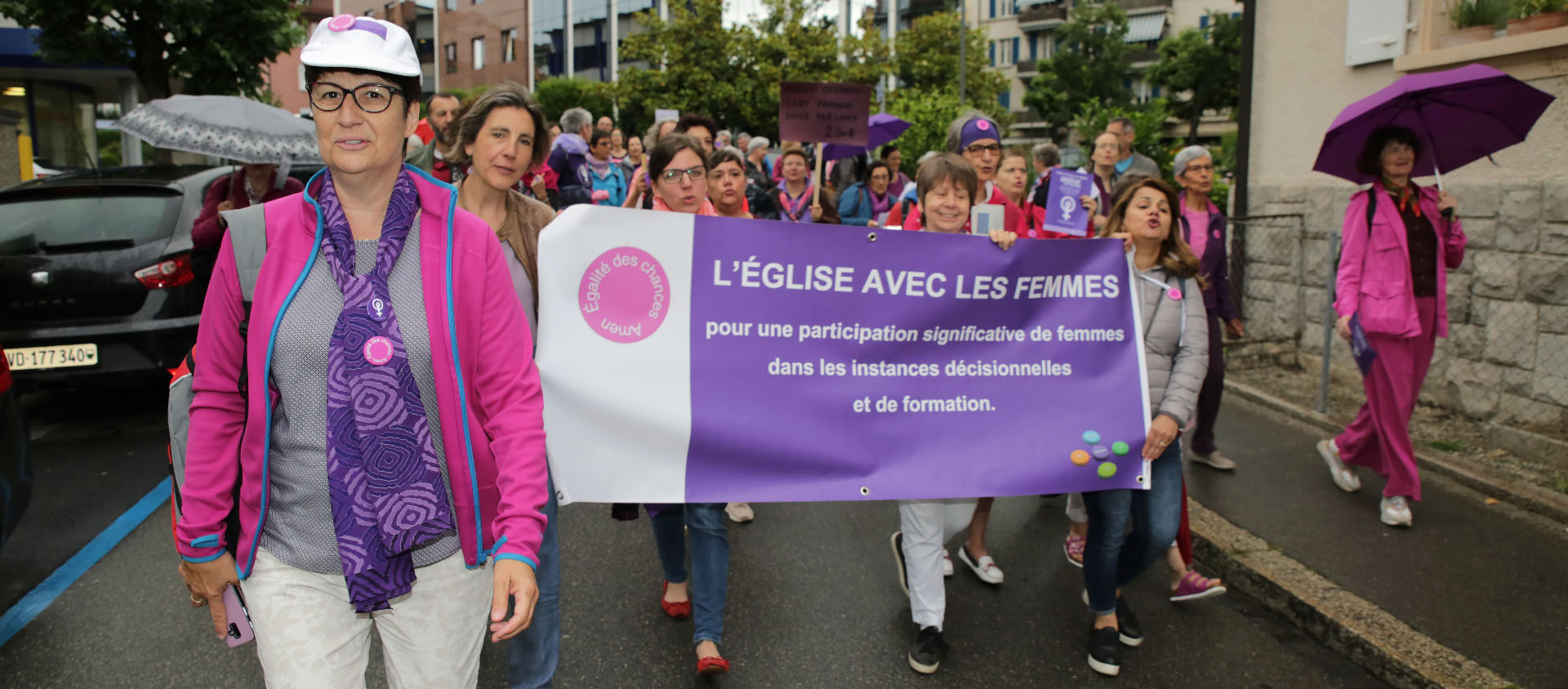 Le pape François a rappelé la nécessité de "démasculiniser la théologie" | photo: lors de la Grève des femmes en 2019 © Bernard Hallet