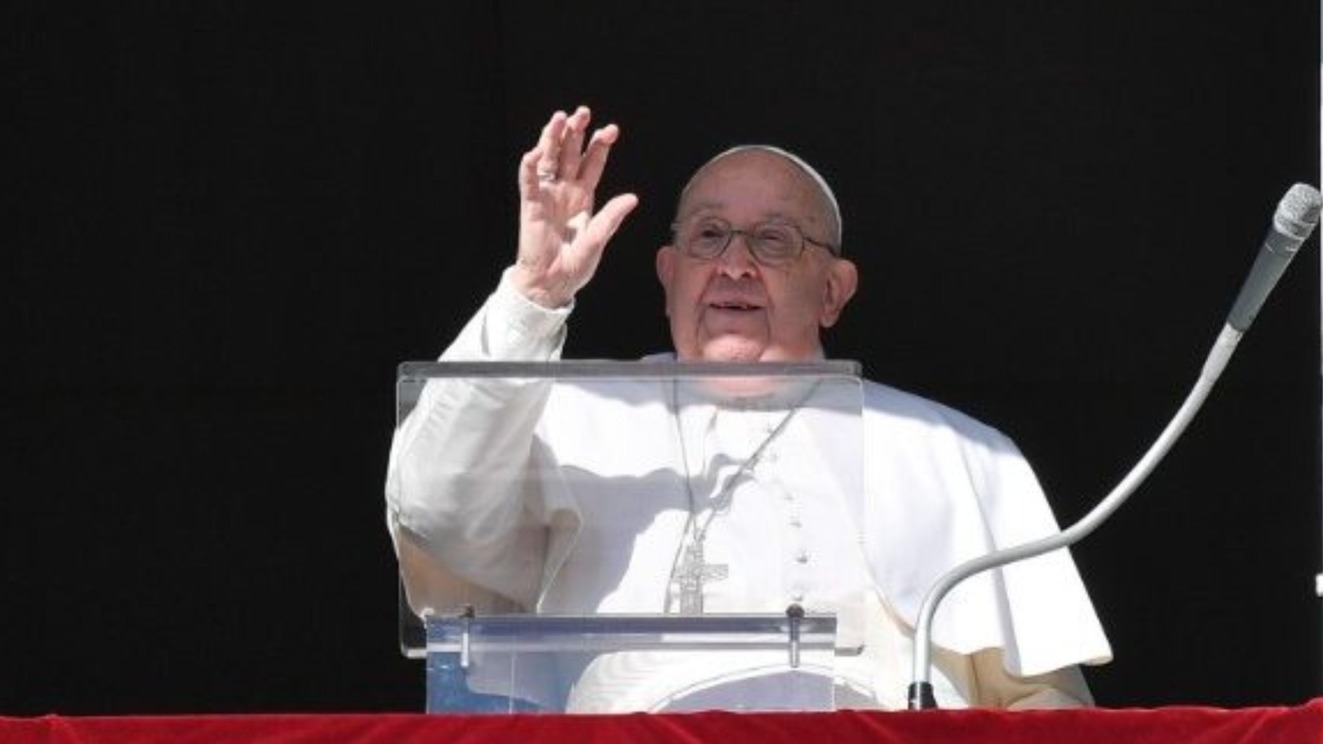 Le pape François lors de la dernière prière de l'Angélus de 2024 | © Vatican Media