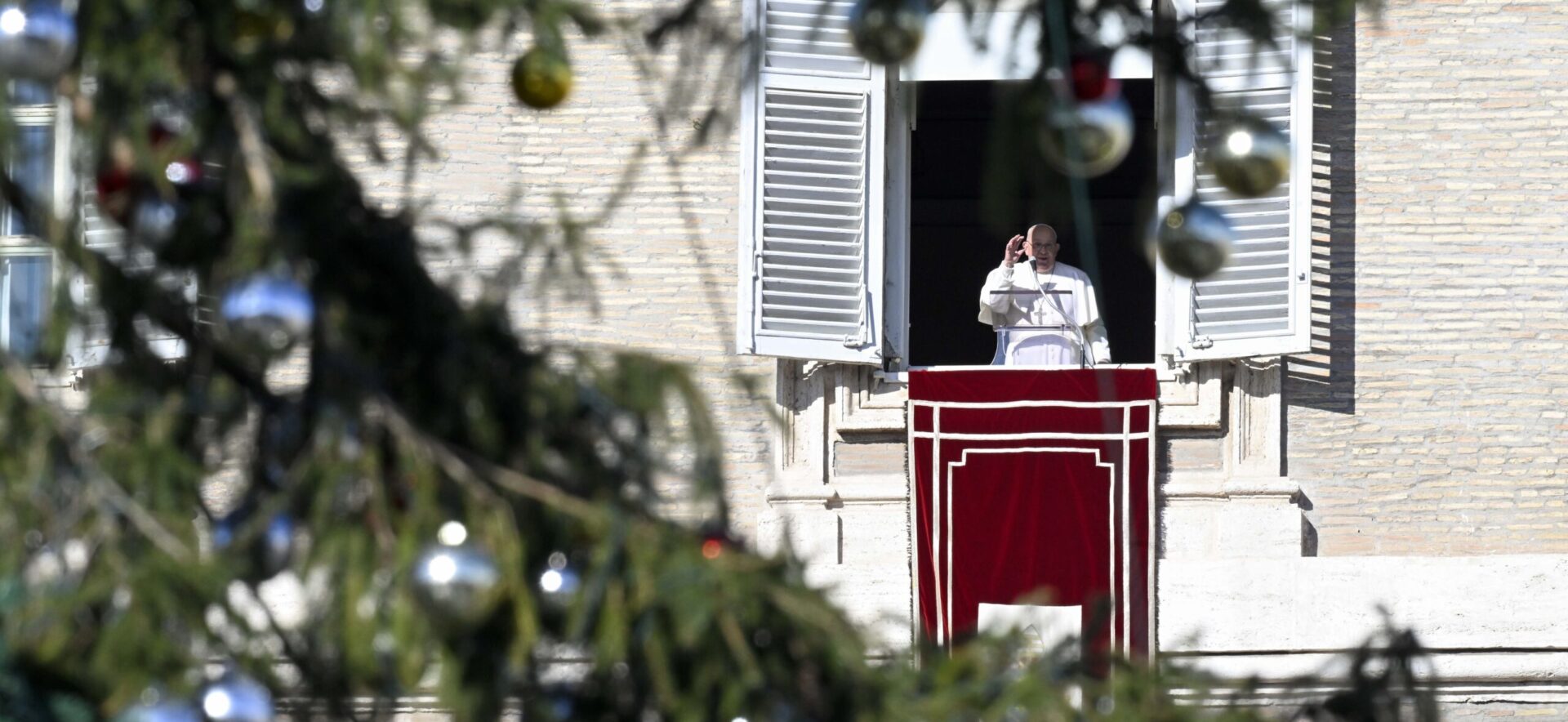 Le pape François s'est montré en bonne forme lors de l'Angélus du 26 décembre 2024 | © Vatican Media