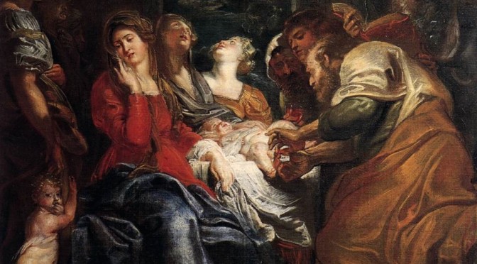 La circoncision de Jésus, tableau (détail) de Pierre Paul Rubens, 1605 | DP