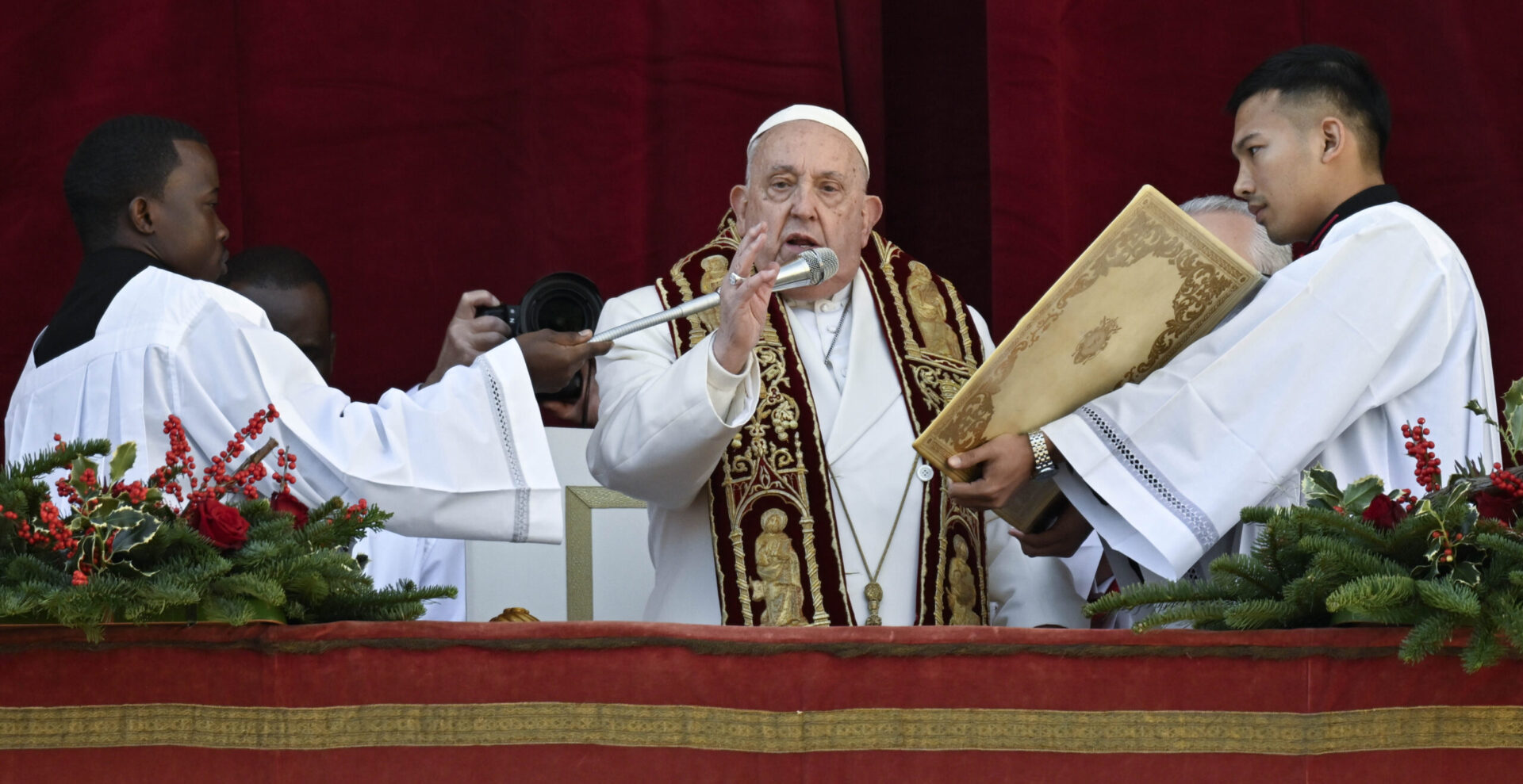 Le pape François lors de la bénédiction Urbi et Orbi, le 25 décembre 2024 | © Vatican Media