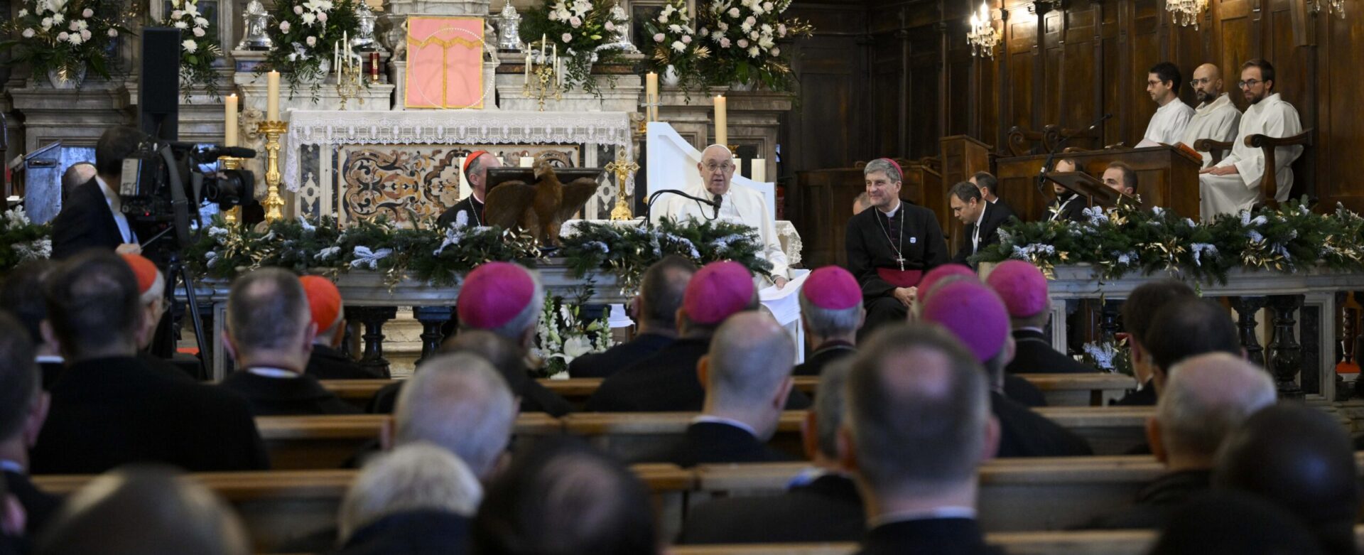 Le pape François s'est exprimé dans la cathédrale d'Ajaccio, le 15 décembre 2024 | © Vatican Media