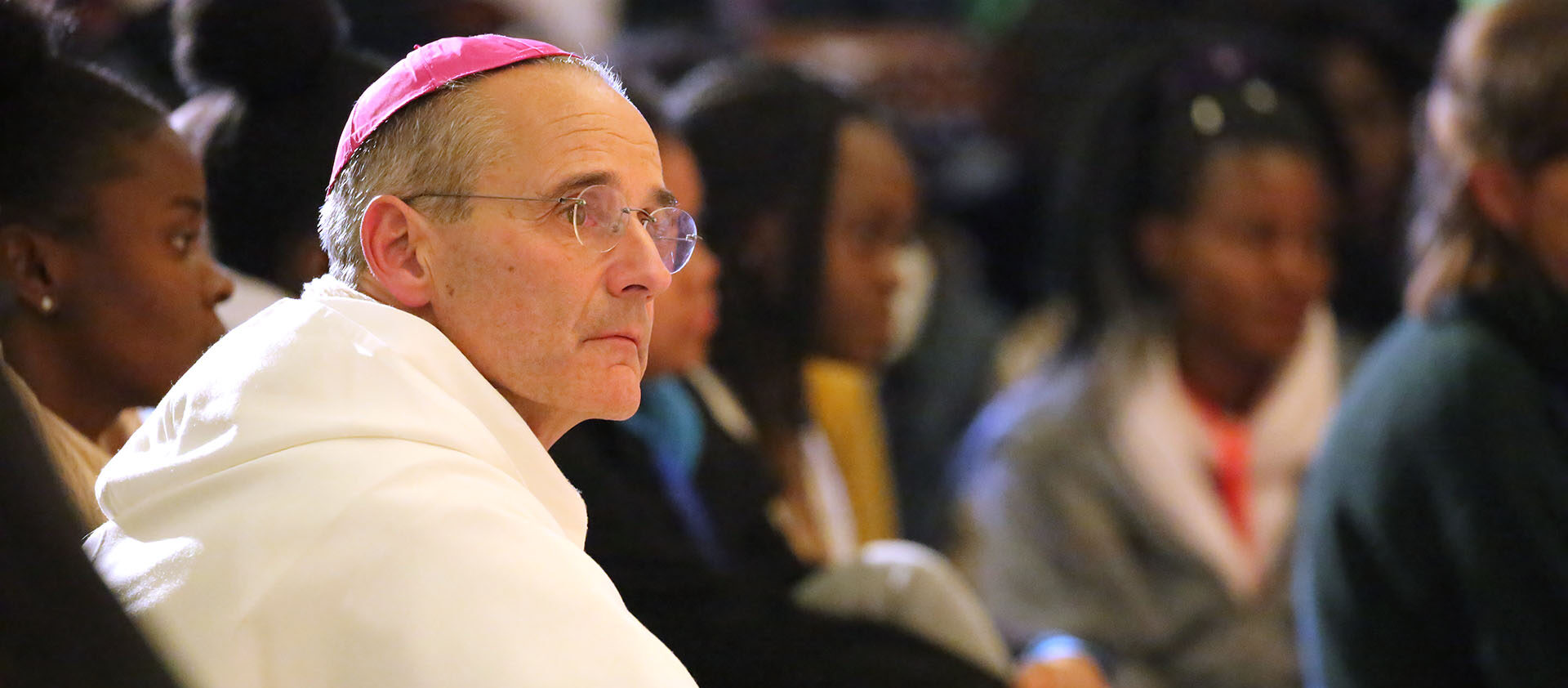 Mgr Jean-Paul Vesco, actuel archevêque d'Alger, lors de la cérémonie pour les martyrs d’Algérie en 2018  | © Bernard Hallet