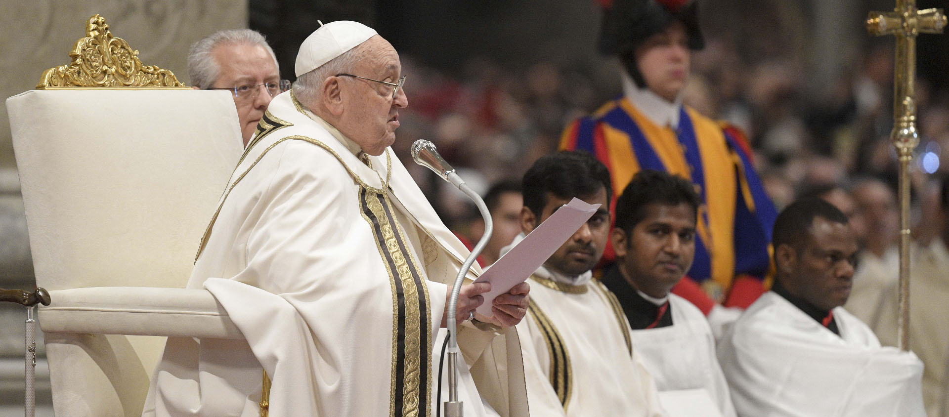 Dans son homélie, le pape a décliné les caractéristiques de l’étoile qui a guidé les Mages jusqu’à Bethléem | © Vatican Media